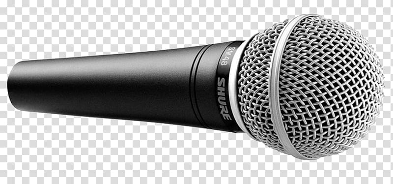 Microphone Shure SM58 Shure SM57 Shure SM48, Shure SM58 transparent background PNG clipart