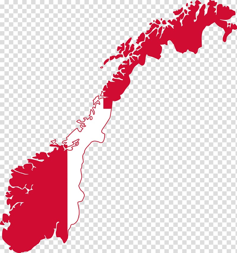 Flag of Norway Map, map transparent background PNG clipart