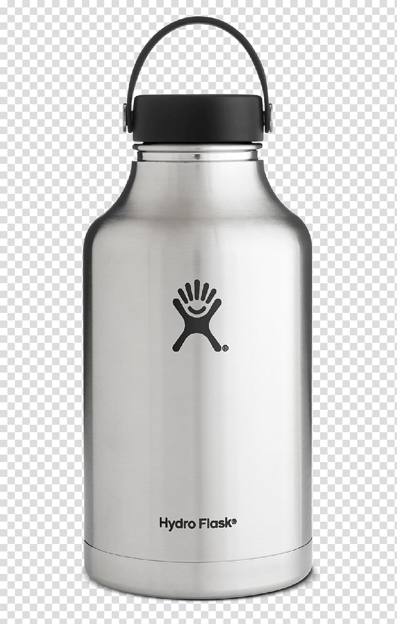 Water Bottles Hydro Flask Beer Growler 1.9l Hydro Flask Wide Mouth Stainless steel, bottle transparent background PNG clipart