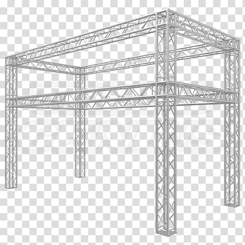 Truss Steel Banner Structure Beam, exhibition booth design transparent background PNG clipart