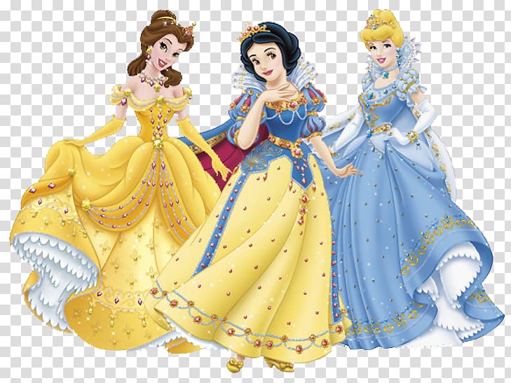 several Disney princess illustrations, Disney Princess: My Fairytale Adventure Belle Rapunzel Ariel Cinderella, Three Princesses transparent background PNG clipart