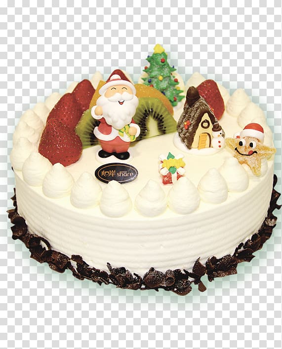 Christmas cake poster transparent background PNG clipart