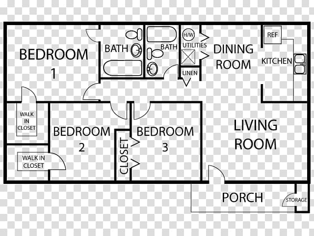 House plan Square foot Bedroom, Bath tab transparent background PNG clipart