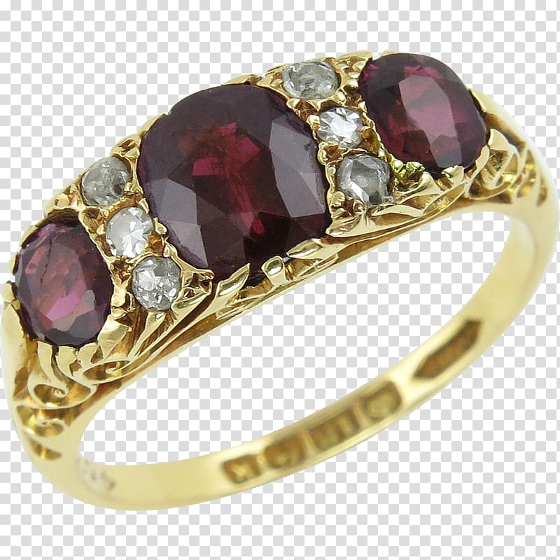 Ruby Engagement ring Eternity ring Diamond, ruby transparent background PNG clipart