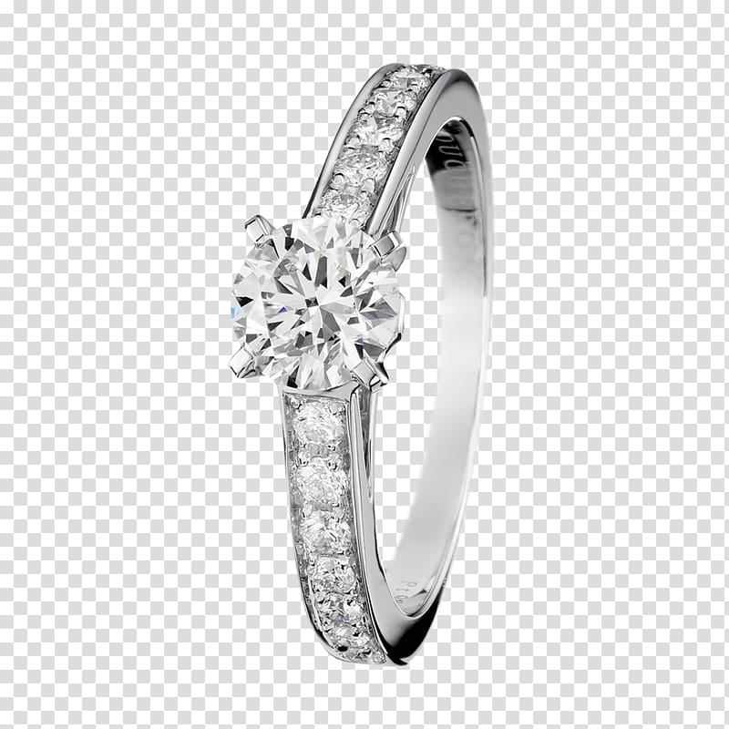 Solitaire Boucheron Engagement ring Jewellery, ring transparent background PNG clipart