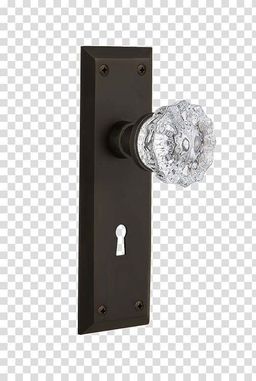 Door handle Lock Glass Keyhole, nostalgic door transparent background PNG clipart