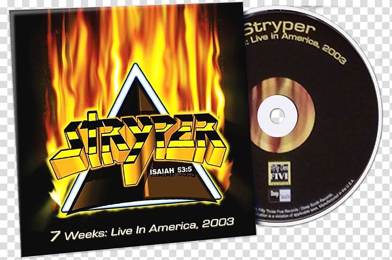 7 Weeks: Live in America, 2003 7: The Best of Stryper Album Heavy metal, Hard Rock transparent background PNG clipart