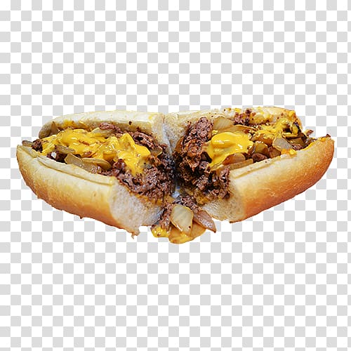 South Street Pats King of Steaks Genos Steaks Cheesesteak Jims Steaks, Delicious hot dog transparent background PNG clipart