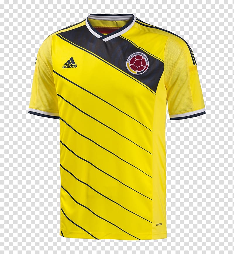 2014 FIFA World Cup Colombia national football team Colombia national under-20 football team Jersey Kit, shirt transparent background PNG clipart