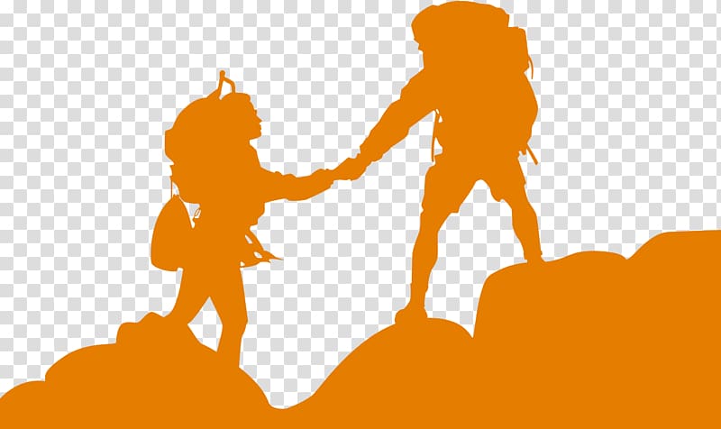 two person hiking on mountain , Mount Kilimanjaro Skin cancer Hiking American Academy of Dermatology Melanoma, Outdoor climbing climber silhouette transparent background PNG clipart