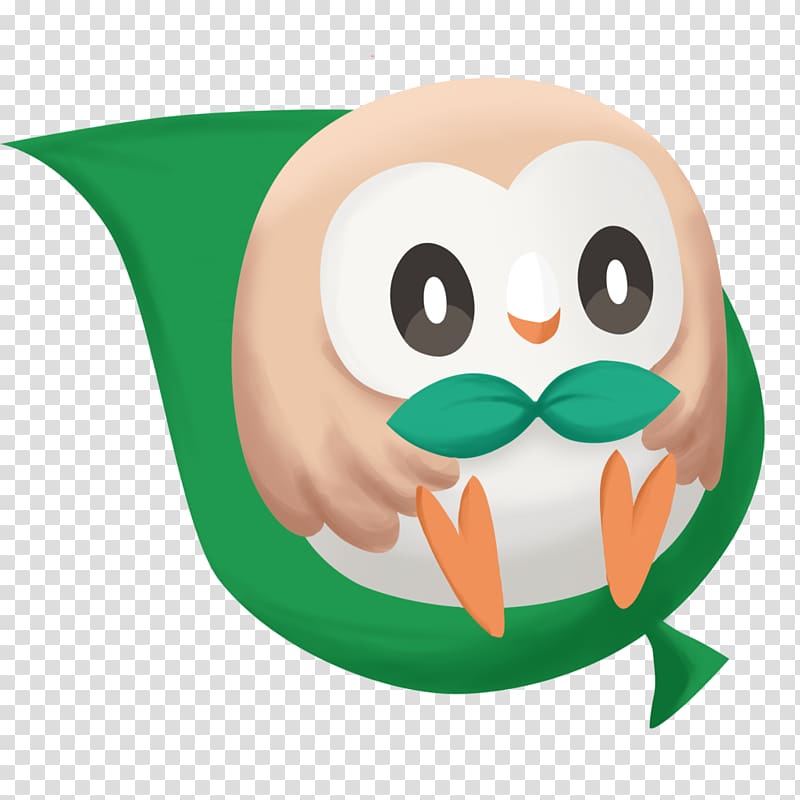 Pokxe9mon Ultra Sun and Ultra Moon Rowlet Litten Drawing, Owl element transparent background PNG clipart