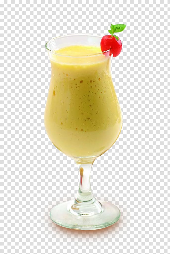 fruit juice in footed drinking glass, Milkshake Juice Mango , Mango milkshake transparent background PNG clipart