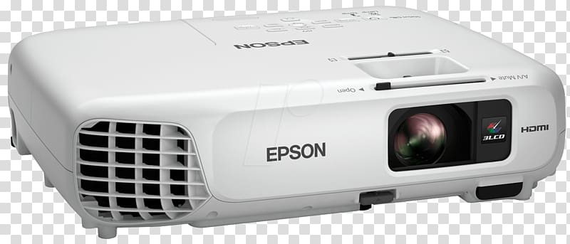 Multimedia Projectors 3LCD XGA Epson, Projector transparent background PNG clipart