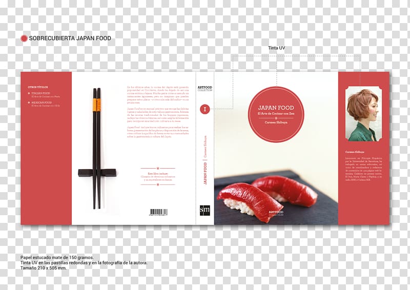 Graphic design Product design Dust jacket Book, japan food transparent background PNG clipart