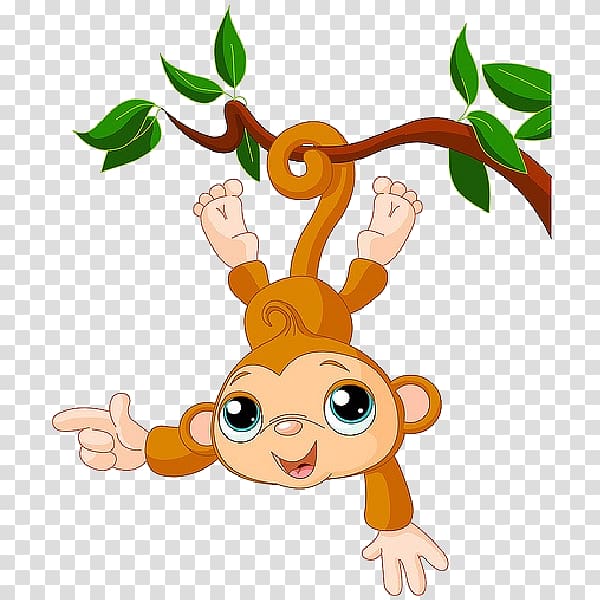 Drawing Baby Monkeys , cute monkey transparent background PNG clipart