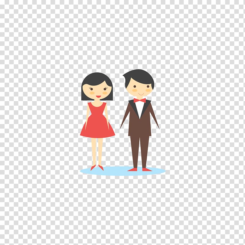 Marriage Illustration, wedding newlyweds transparent background PNG ...