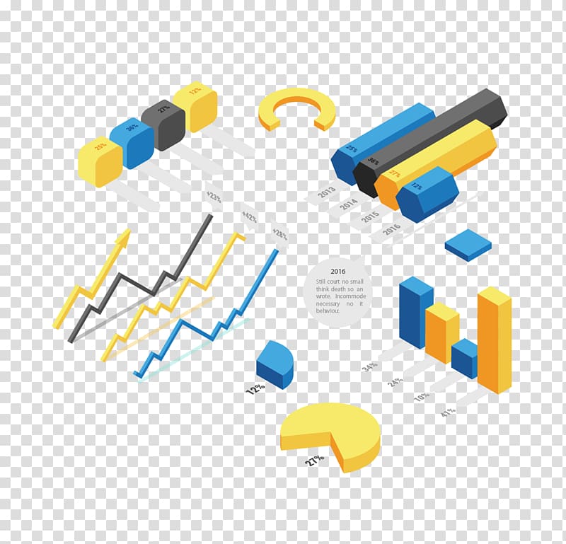 Infographic Isometric projection, Business Information transparent background PNG clipart