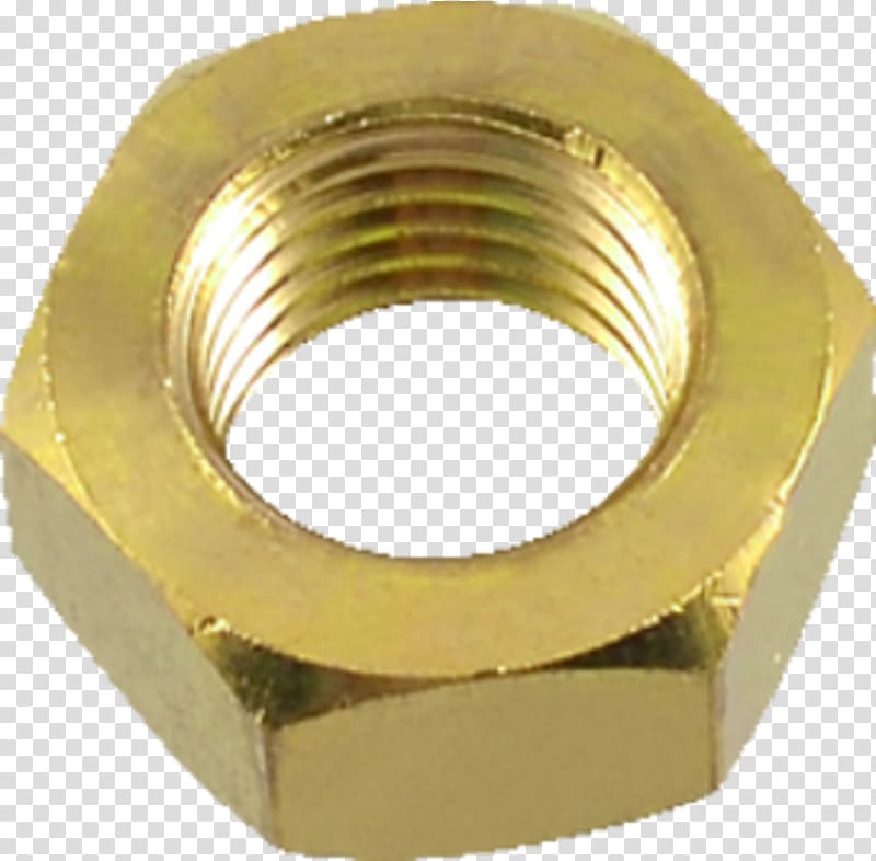 Brass Nut Metal Bolt Screw, nut transparent background PNG clipart
