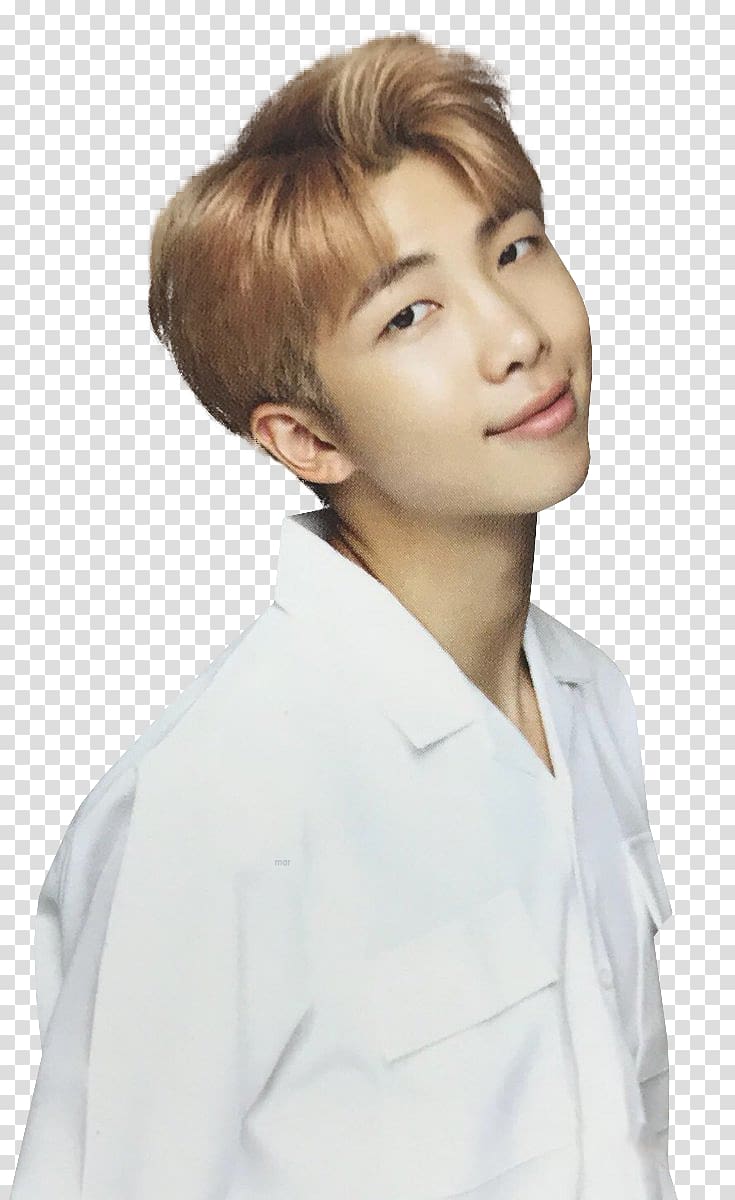 man in white collar top, RM BTS Rapper RUN, others transparent background PNG clipart