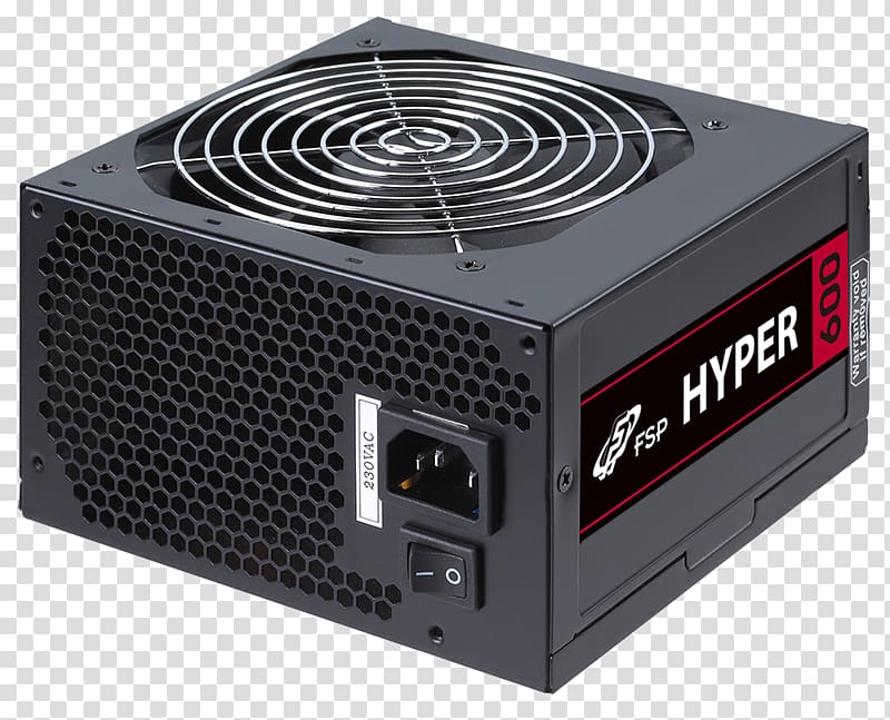 Power supply unit 80 Plus FSP Hyper S 600W Power Supply FSP Group ATX, psu transparent background PNG clipart