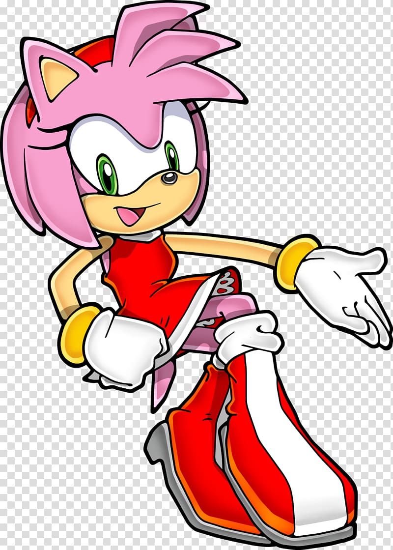 Amy Rose Sonic Generations Knuckles the Echidna Sonic the Hedgehog Rouge the Bat, happy feet transparent background PNG clipart