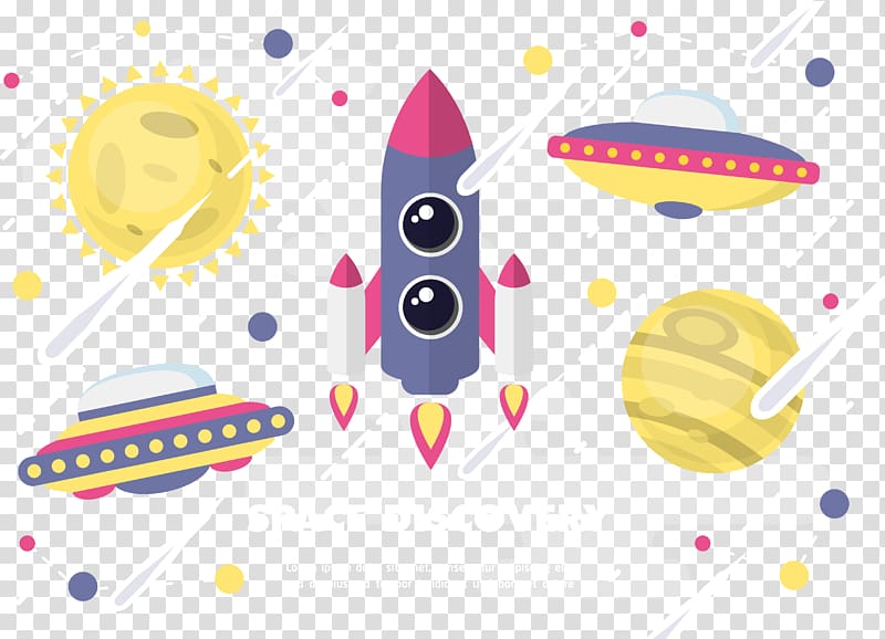 Illustrator Illustration, Space rocket transparent background PNG clipart