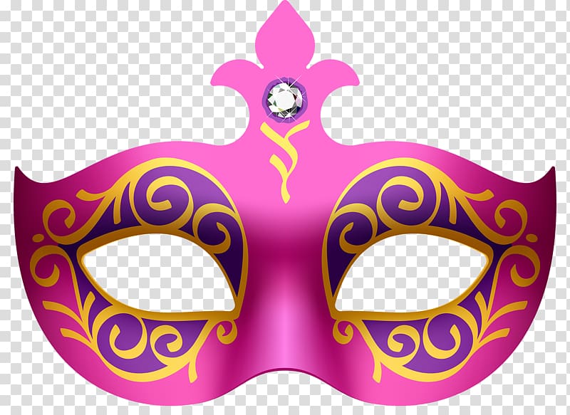 Carnival of Venice Mask Masquerade ball , Pretty Mask transparent background PNG clipart