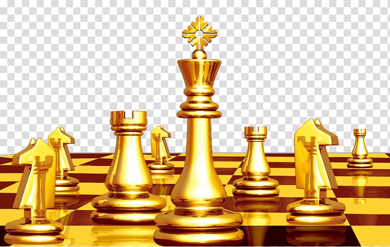 Chess The Game of Life Board game, Golden Chess transparent background PNG clipart