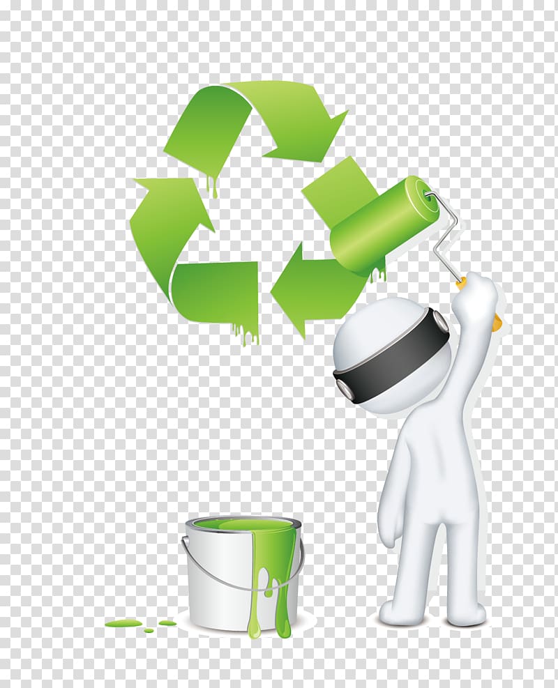 Recycling Painting Icon, Recycling transparent background PNG clipart