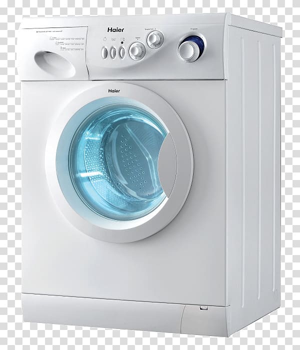Washing machine Haier Home appliance Combo washer dryer, Avoid the large map Haier washing machine transparent background PNG clipart