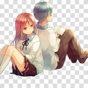 cartoon couple transparent background PNG clipart thumbnail