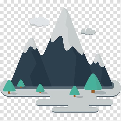 trees in front of mountain , Alborz Sabalan Mountain Icon, Snow Mountain transparent background PNG clipart