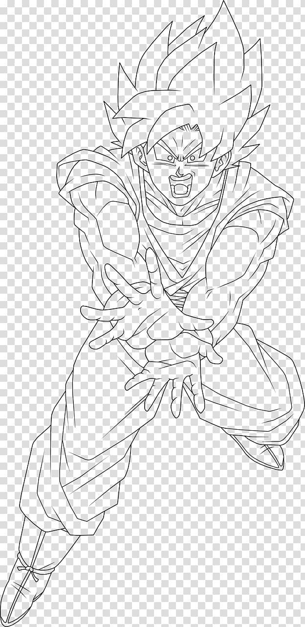 Download Coloring and Drawing: Coloring Pages Of Goku Super Saiyan God Fighting