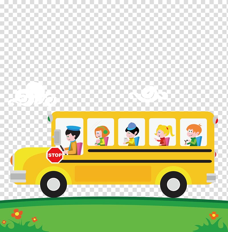 School bus Cartoon , Field trips transparent background PNG clipart