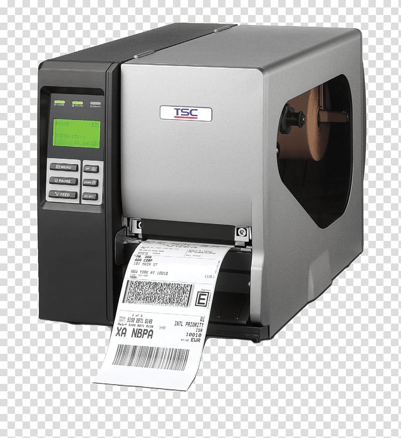 Barcode printer Label Printing, printer transparent background PNG clipart