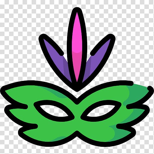 Flowering plant Green Leaf , Mardi Gras Party transparent background PNG clipart