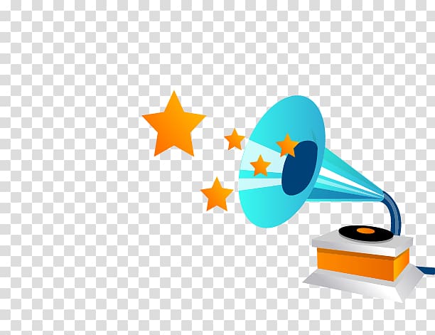 Phonograph Loudspeaker Horn, Cartoon Speaker transparent background PNG clipart