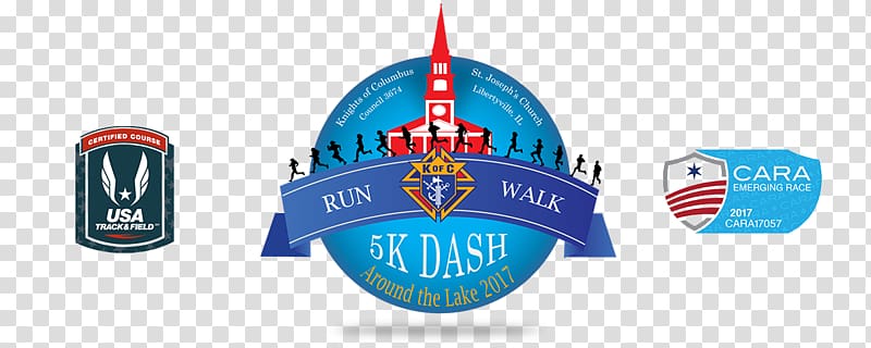 5K run University of Saint Mary of the Lake Running Walking Logo, race Bib transparent background PNG clipart