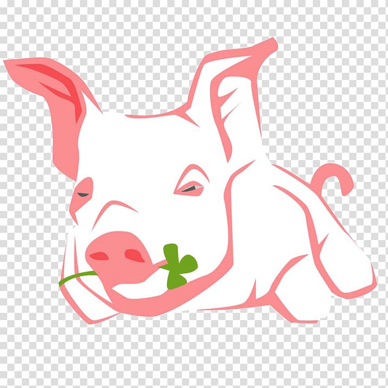 Domestic pig Dog Illustration, pig transparent background PNG clipart