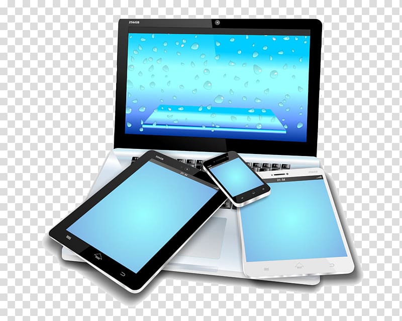 black and white tablet computers illustration, Laptop Mobile device Tablet computer Smartphone Mobile app, Laptop computer and cell phone tablet transparent background PNG clipart