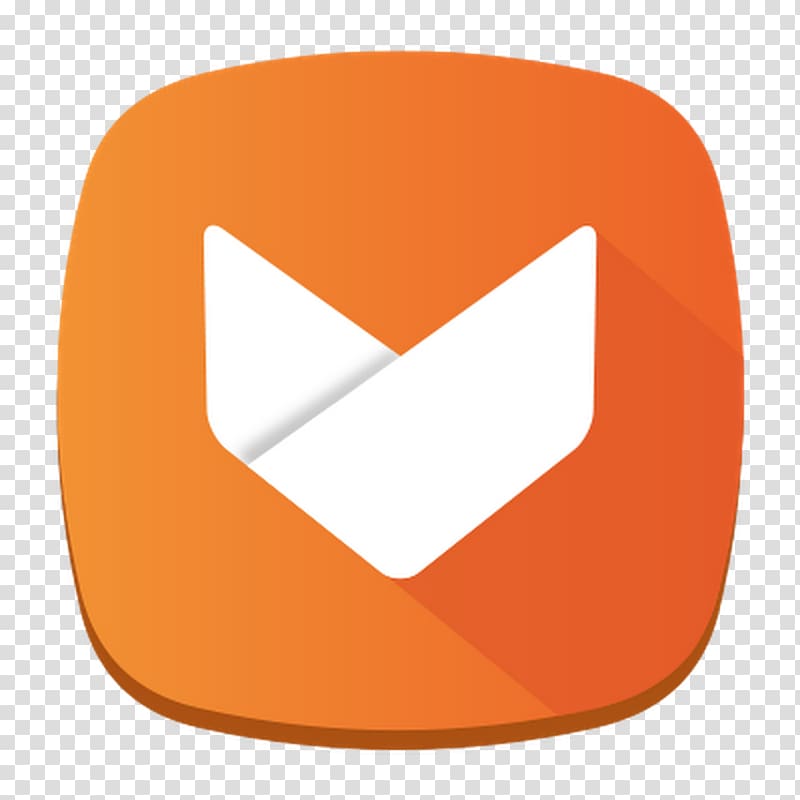 orange and white application icon, Aptoide Android, android transparent background PNG clipart