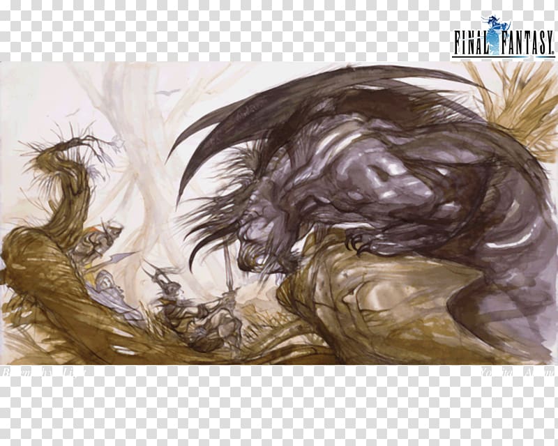 Final Fantasy VI The Art of Yoshitaka Amano Drawing, fantasy story transparent background PNG clipart