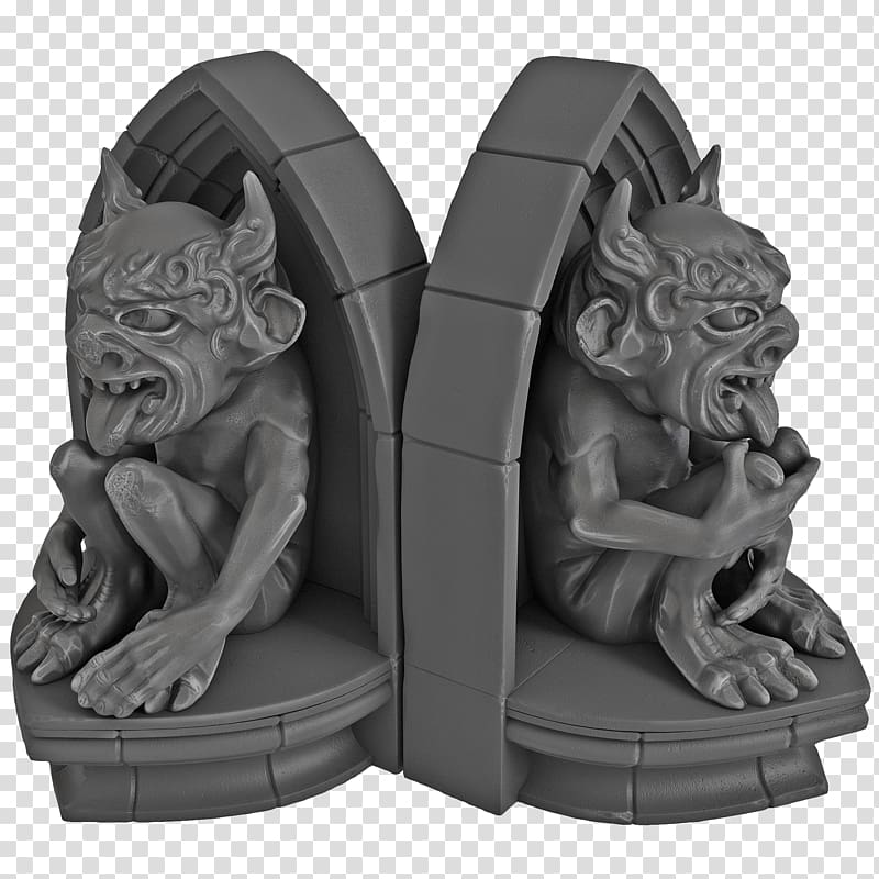 Bookend 3D computer graphics, Grey Monster Book transparent background PNG clipart