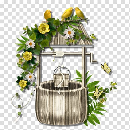 Floral design Water well , hag transparent background PNG clipart