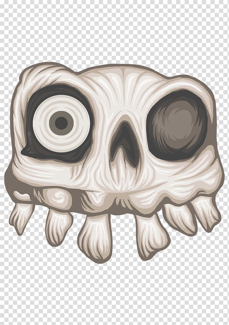 Skull Owl Jaw Cartoon, skull transparent background PNG clipart