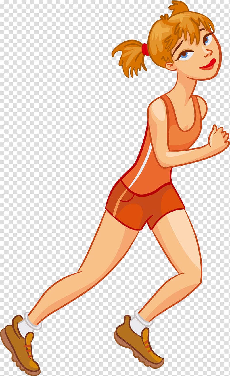 Fat Cartoon Obesity , The person running on the front transparent background PNG clipart