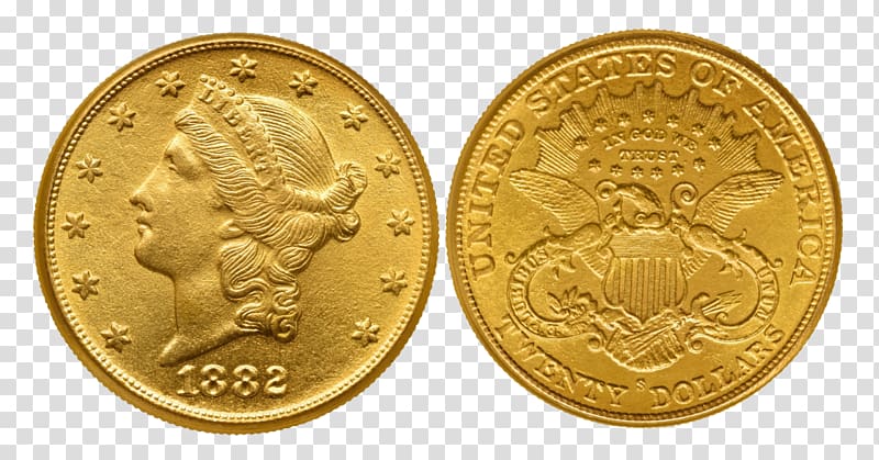 Gold coin Coin collecting Double eagle Half eagle, gold pieces transparent background PNG clipart