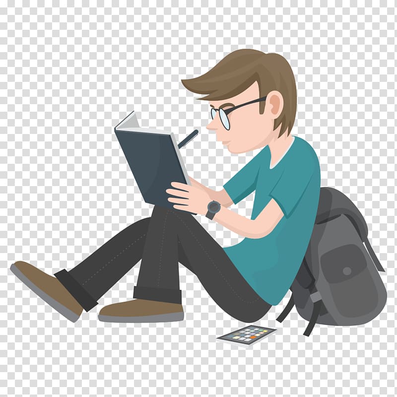 man writing on book illustration, Reading Book Writing Test, student transparent background PNG clipart