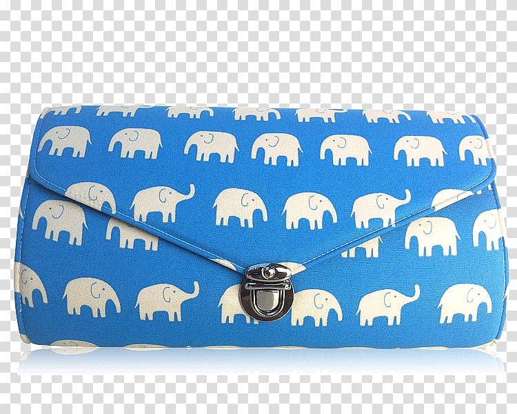 Gift Elephant Coin purse Baby shower Birthday, blue elephant transparent background PNG clipart