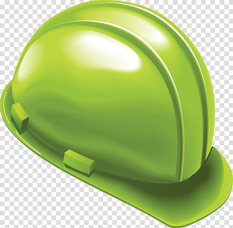 Helmet Hard hat Laborer, Painted green helmet design transparent background PNG clipart